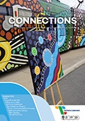 Connections 2021 4 Summer Cover showing a painting on an eisel with a tram in the background